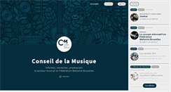 Desktop Screenshot of conseildelamusique.be